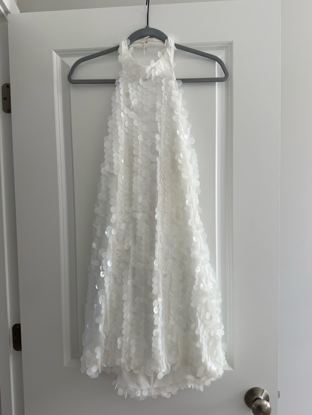 Vera White Payette Mini Dress- 12th Tribe